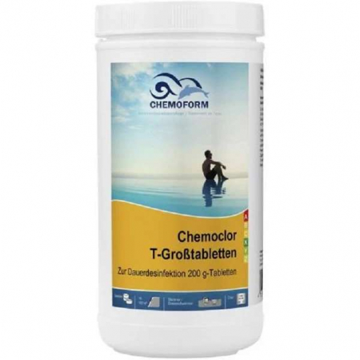 Хлор длительный Chemochlor-T-Grostabletten 90% актив. хлора - 5 кг (табл. 200 гр)