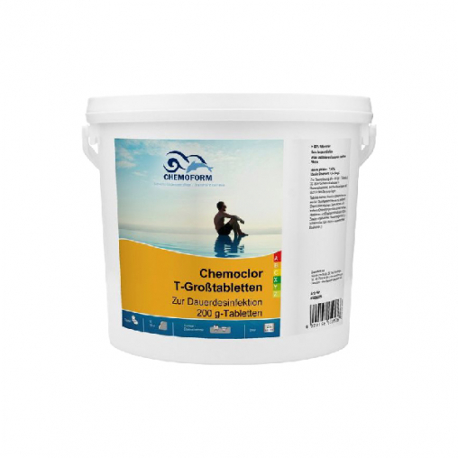 Хлор длительный Chemochlor-T-Grostabletten 90% актив. хлора - 1 кг (табл. 200 гр)