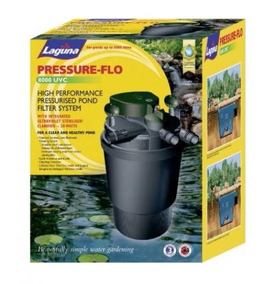 напорный фильтр hagen pressure flo 2100 uv 20 w / 8000 Hagen (Италия) напорные фильтры для прудов
