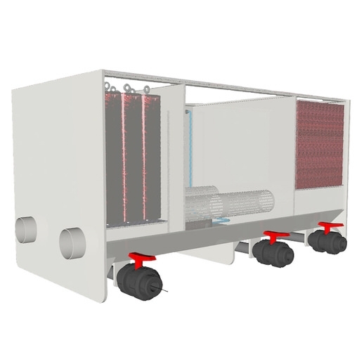 трехкамерный проточный фильтр для пруда aquaking red label 3 chamber filter 20000 AquaKing (Нидерланды) проточные фильтры для прудов