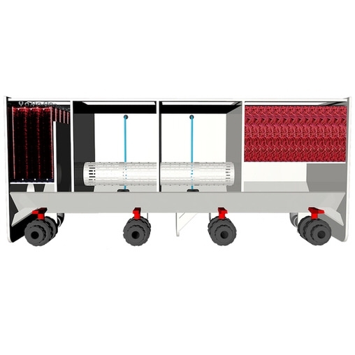 четырехкамерный проточный фильтр для пруда aquaking red label 4 chamber filter 12000 AquaKing (Нидерланды) проточные фильтры для прудов