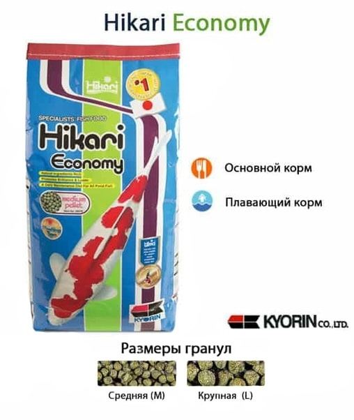 Корм для Кои Hikari Economy 4 kg
