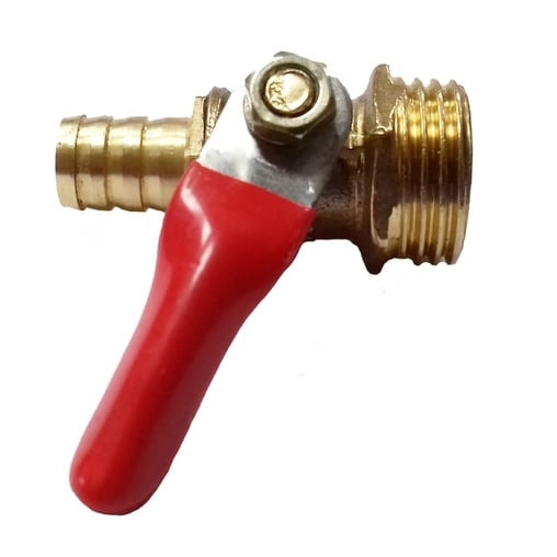 Краник для распылителя Aquaking на 1 выход (латунь), 1/2" x 10