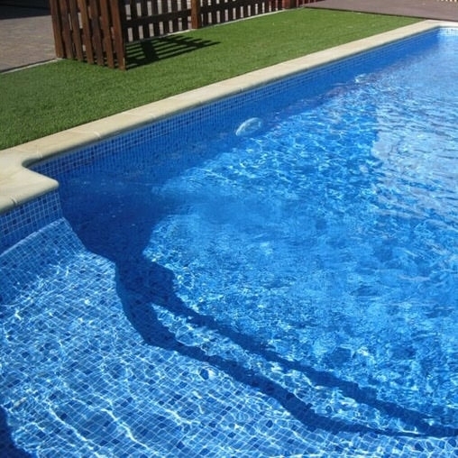 Пленка ПВХ для бассейна Elbeblue line Mosaic blue, противоскользящая (ширина 1.65 м)