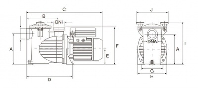 насос для бассейна saci optima 100m - 15.3  м3/час Saci (Испания) насосы для бассейна