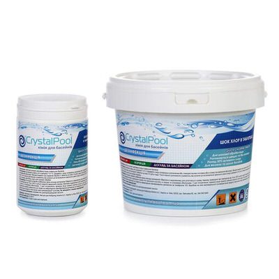 хлор-шок crystal pool quick chlorine tablets - 1 кг (20 гр.) Crystal Pool (Германия) химия для бассейна