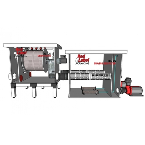 биологический фильтр для пруда (узв) aquaking red label moving bed filter 20/25 AquaKing (Нидерланды) барабанные фильтры