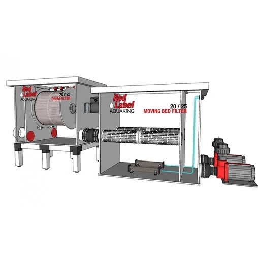 биологический фильтр для пруда (узв) aquaking red label moving bed filter 20/25 AquaKing (Нидерланды) барабанные фильтры