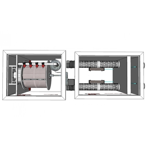 биологический фильтр для пруда (узв) aquaking red label moving bed filter 20/25 AquaKing (Нидерланды) барабанные фильтры