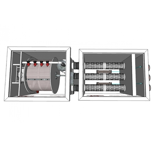 биологический фильтр для пруда (узв) aquaking red label moving bed filter 30/35 AquaKing (Нидерланды) барабанные фильтры