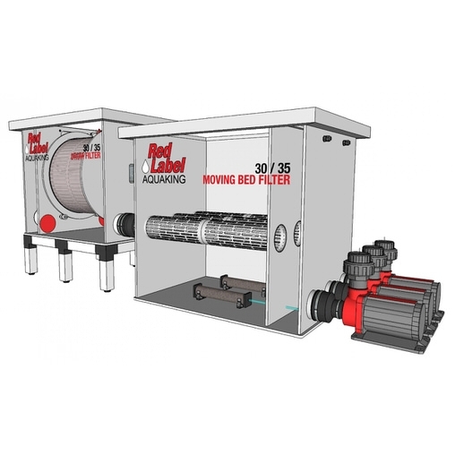 биологический фильтр для пруда (узв) aquaking red label moving bed filter 30/35 AquaKing (Нидерланды) барабанные фильтры