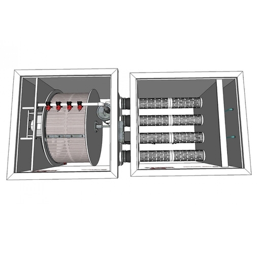 биологический фильтр для пруда (узв) aquaking red label moving bed filter 50/55 AquaKing (Нидерланды) барабанные фильтры