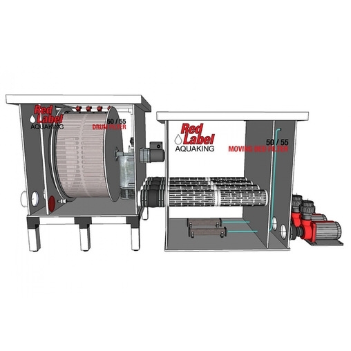 биологический фильтр для пруда (узв) aquaking red label moving bed filter 50/55 AquaKing (Нидерланды) барабанные фильтры