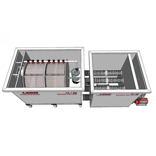 биологический фильтр для пруда (узв) aquaking red label moving bed filter 75/80 AquaKing (Нидерланды) барабанные фильтры
