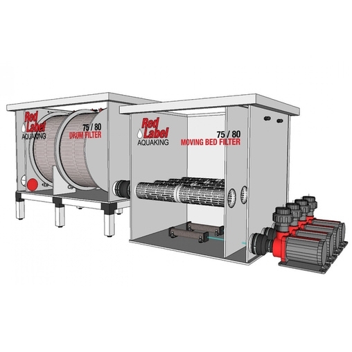 биологический фильтр для пруда (узв) aquaking red label moving bed filter 75/80 AquaKing (Нидерланды) барабанные фильтры
