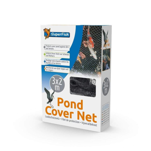 Защитная сетка для прудов и водоемов SuperFish Pond Cover Net 3×2 м с 10 колышками
