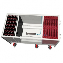 трехкамерный проточный фильтр для пруда aquaking red label 3 chamber filter 20000 AquaKing (Нидерланды) проточные фильтры для прудов