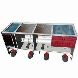 четырехкамерный проточный фильтр для пруда aquaking red label 4 chamber filter 12000 AquaKing (Нидерланды) проточные фильтры для прудов