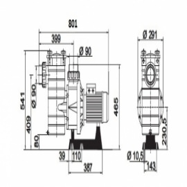 насос для бассейна kripsol kap 450 t - 66 м3/ч Kripsol (Испания) насосы для бассейна