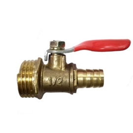 Краник для распылителя Aquaking на 1 выход (латунь), 1/2" x 10