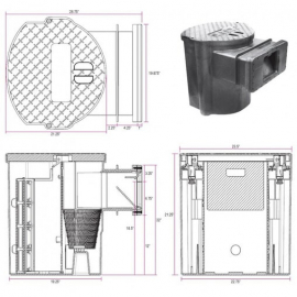 Скиммер для пруда встраиваемый Savio High Flow Standard Skimmer