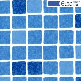 Пленка ПВХ для бассейна Elbeblue line Marble blue, мозаика синяя (ширина 1.65 м)
