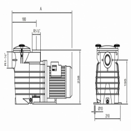 насос для бассейна kripsol ok 33 - 7 м3/час Kripsol (Испания) насосы для бассейна
