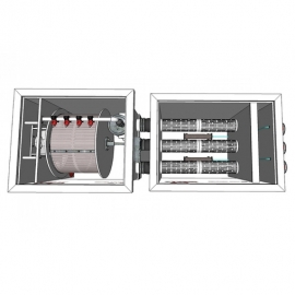 биологический фильтр для пруда (узв) aquaking red label moving bed filter 30/35 AquaKing (Нидерланды) барабанные фильтры