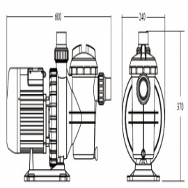 насос для бассейна emaux sc075 - 13 м3/час Emaux (Китай) насосы для бассейна