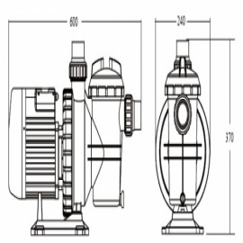 насос для бассейна emaux sc100 - 17 м3/час Emaux (Китай) насосы для бассейна