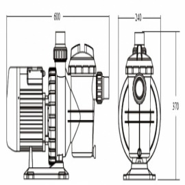 насос для бассейна emaux sc150 - 20 м3/час Emaux (Китай) насосы для бассейна