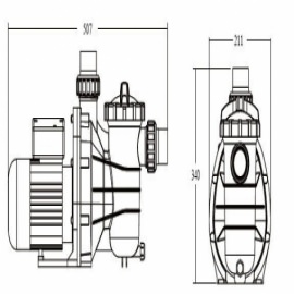 насос для бассейна emaux ss050 - 11 м3/час Emaux (Китай) насосы для бассейна