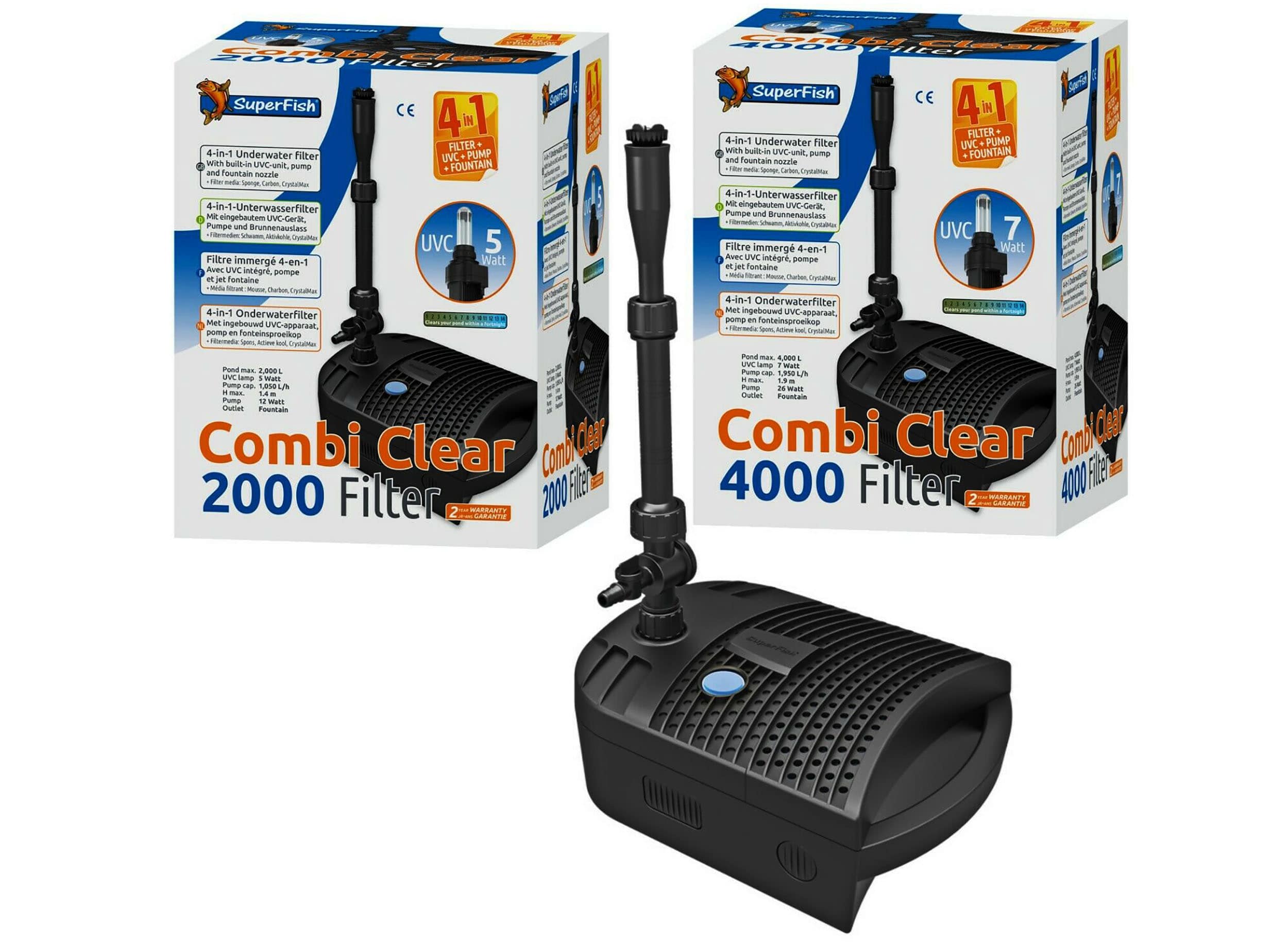 Superfish-Combi-Clear-2000-Filter_32 Купити підводний фільтр для ставка Superfish Combi Clear 6000 - Інтернет магазин Аквашоп